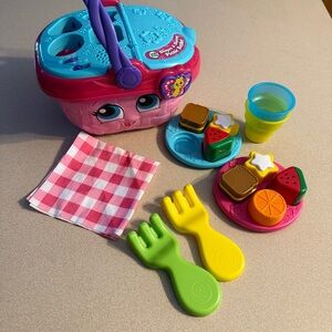 Leap Frog shapes and sharing picnic basket recommended for 6 months + teaches so